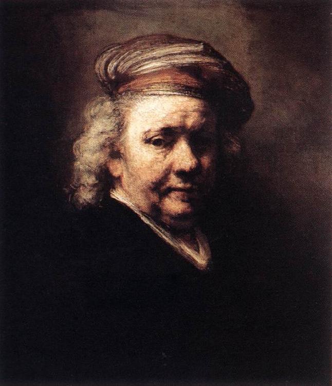 REMBRANDT Harmenszoon van Rijn Self-Portrait   w6 oil painting image